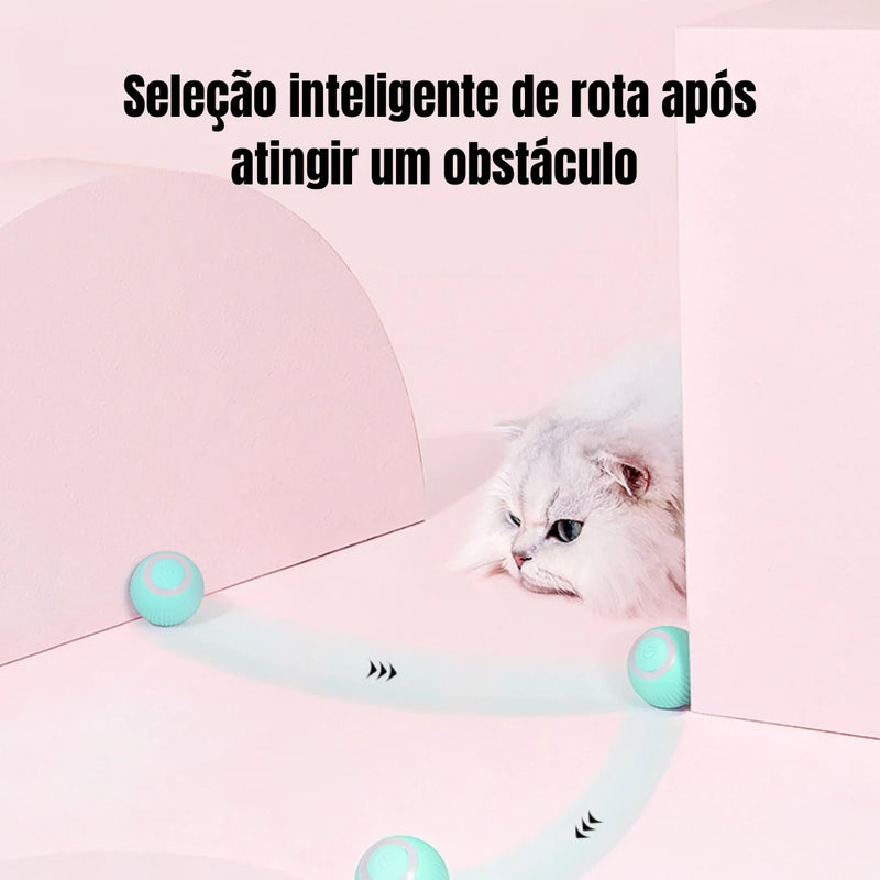 Bola Mágica Inteligente Rolante – Diversão Interativa para Gatos