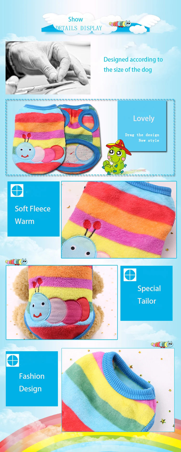 Colete de Inverno em Flanela para Cães e Gatos Pequenos – Roupa Quentinha, Macia e Estilosa | XXS ao M