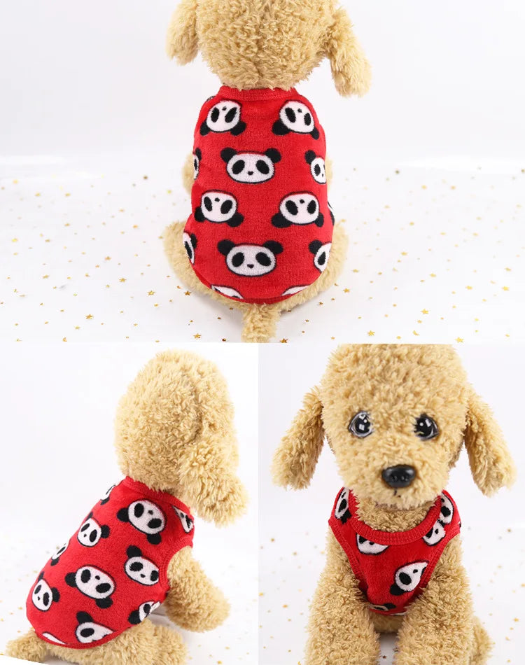 Colete de Inverno em Flanela para Cães e Gatos Pequenos – Roupa Quentinha, Macia e Estilosa | XXS ao M