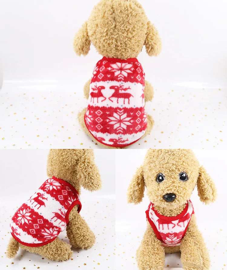 Colete de Inverno em Flanela para Cães e Gatos Pequenos – Roupa Quentinha, Macia e Estilosa | XXS ao M