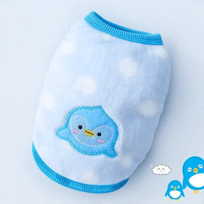 Colete de Inverno em Flanela para Cães e Gatos Pequenos – Roupa Quentinha, Macia e Estilosa | XXS ao M
