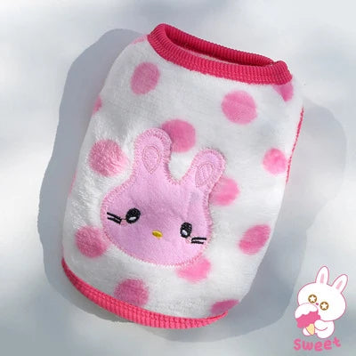 Colete de Inverno em Flanela para Cães e Gatos Pequenos – Roupa Quentinha, Macia e Estilosa | XXS ao M