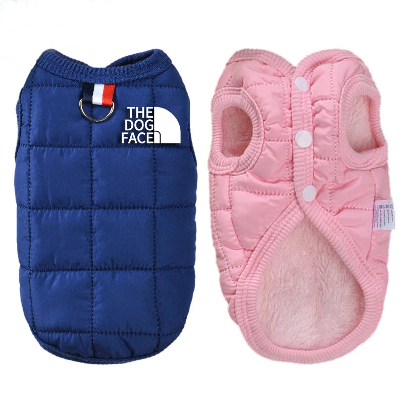 Casaco Fashion Inverno para Cachorros | Look Estiloso com Logo 3D | Ideal para Chihuahua, Bulldog e Cães Pequenos