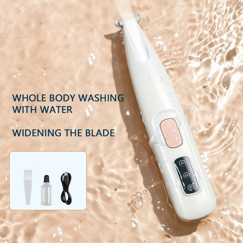 Aparador Portátil para Patas de Cães e Gatos com Luz LED – Trimmer Profissional Recortador de Unhas e Pelos