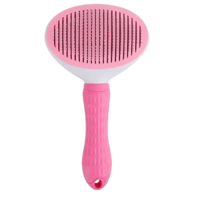 Escova Autolimpante Removedora de Pelos para Cães e Gatos – Desembaraça, Remove e Massageia com Praticidade