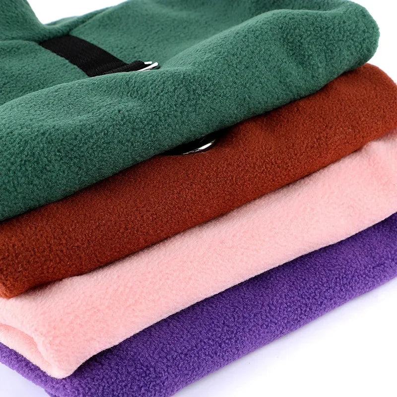 Casaco de Inverno para Cães Pequenos | Roupa Pet em Lã Fleece Quentinha – Chihuahua, Bulldog, Yorkshire