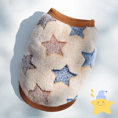 Colete de Inverno em Flanela para Cães e Gatos Pequenos – Roupa Quentinha, Macia e Estilosa | XXS ao M