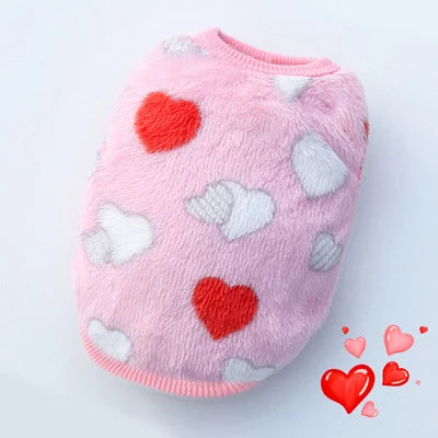 Colete de Inverno em Flanela para Cães e Gatos Pequenos – Roupa Quentinha, Macia e Estilosa | XXS ao M