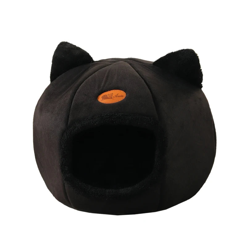 Toca "Sonho Quentinho" – Cama Caverna Inverno para Gatos e Cães de Pequeno Porte