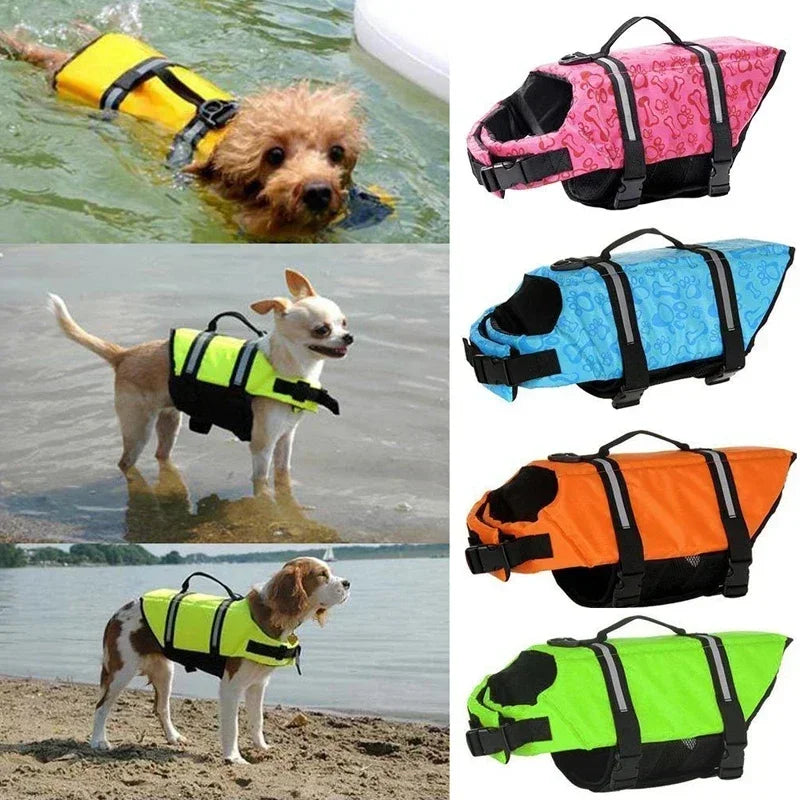 Colete Salva-Vidas para Cachorros – Seguro, Confortável e Estiloso para o Verão!