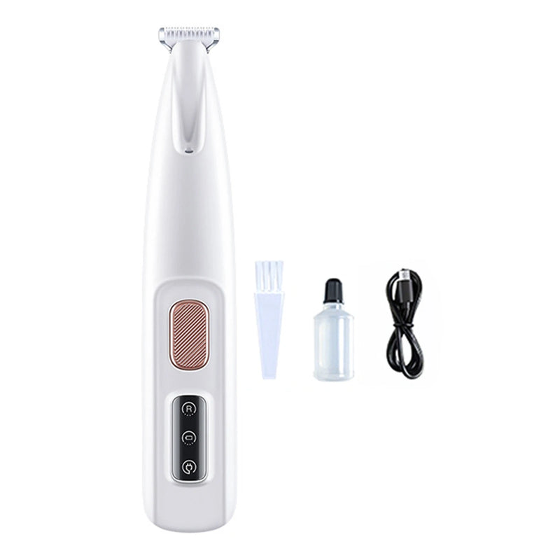 Aparador Portátil para Patas de Cães e Gatos com Luz LED – Trimmer Profissional Recortador de Unhas e Pelos