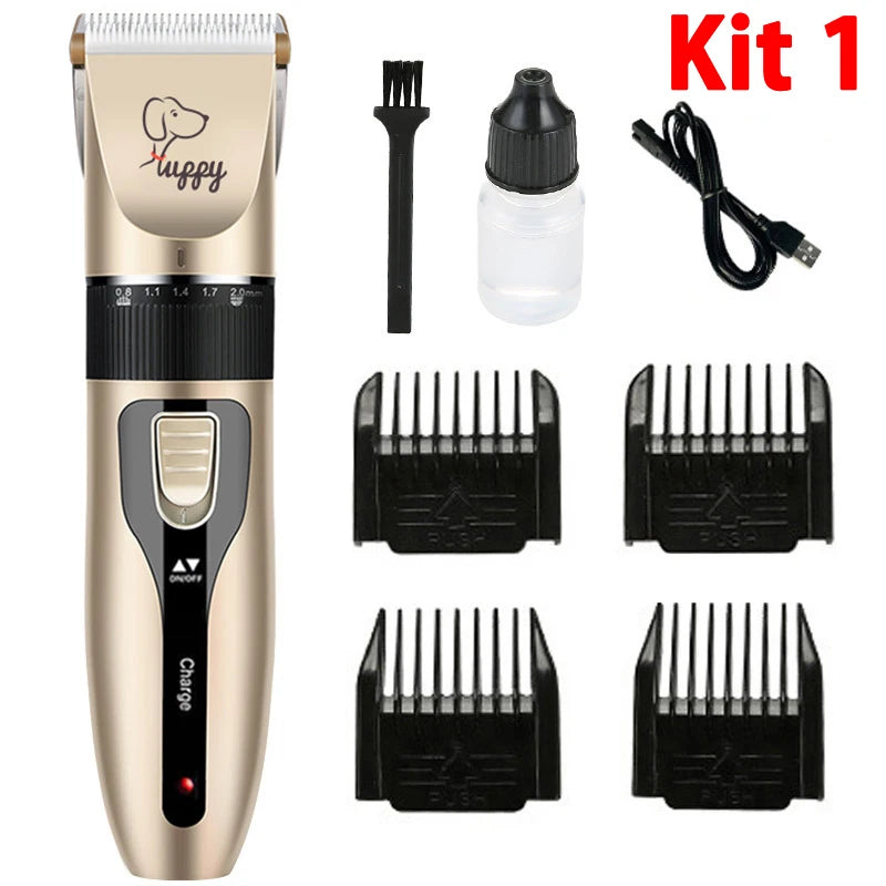 Máquina de Tosa Profissional Recarregável para Cães e Gatos – Baixo Ruído, Potência e Precisão
