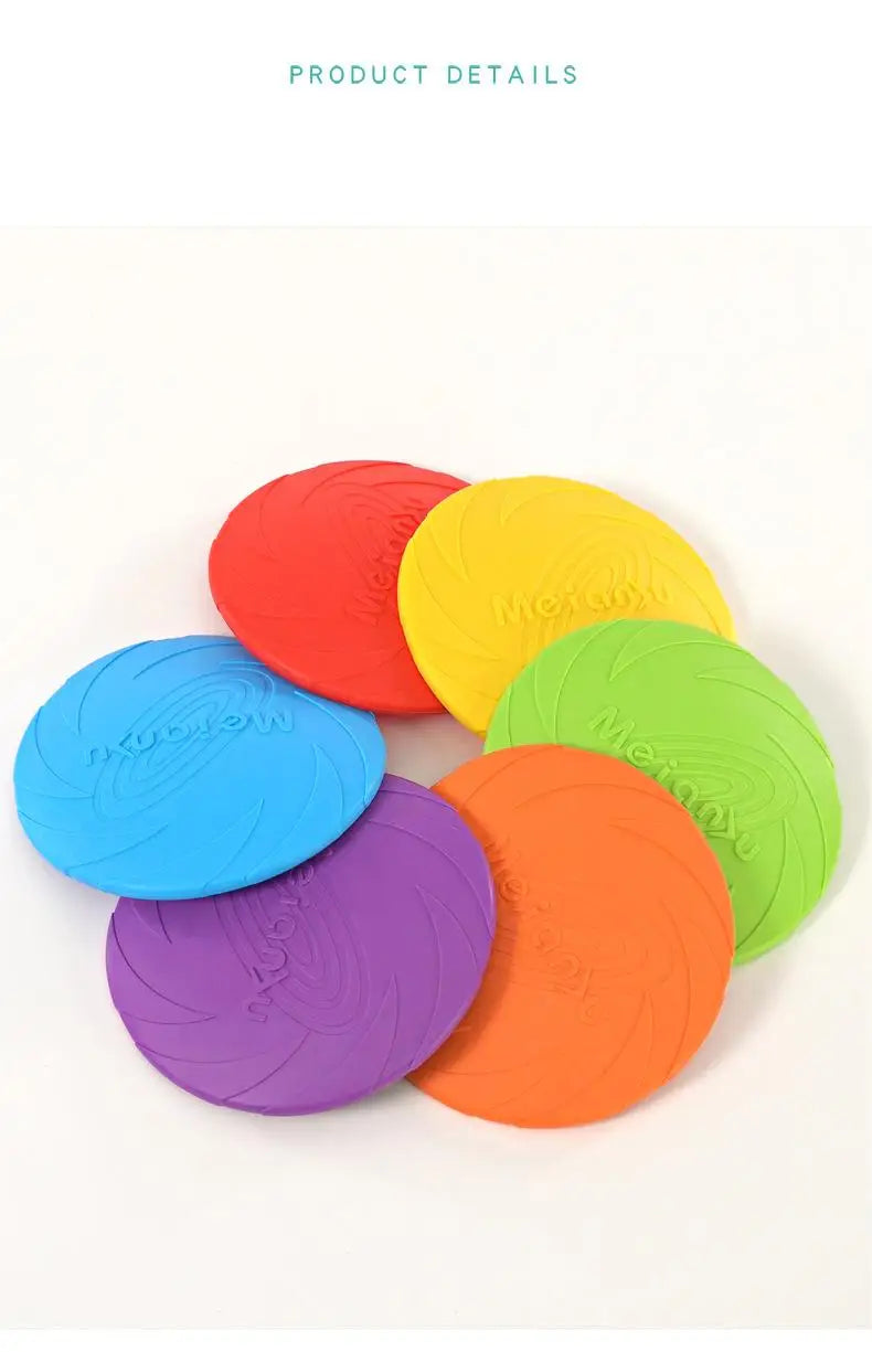 OUZEY Disco Voador Resistente para Cães – Brinquedo Interativo e Durável para Treinamento e Diversão ao Ar Livre